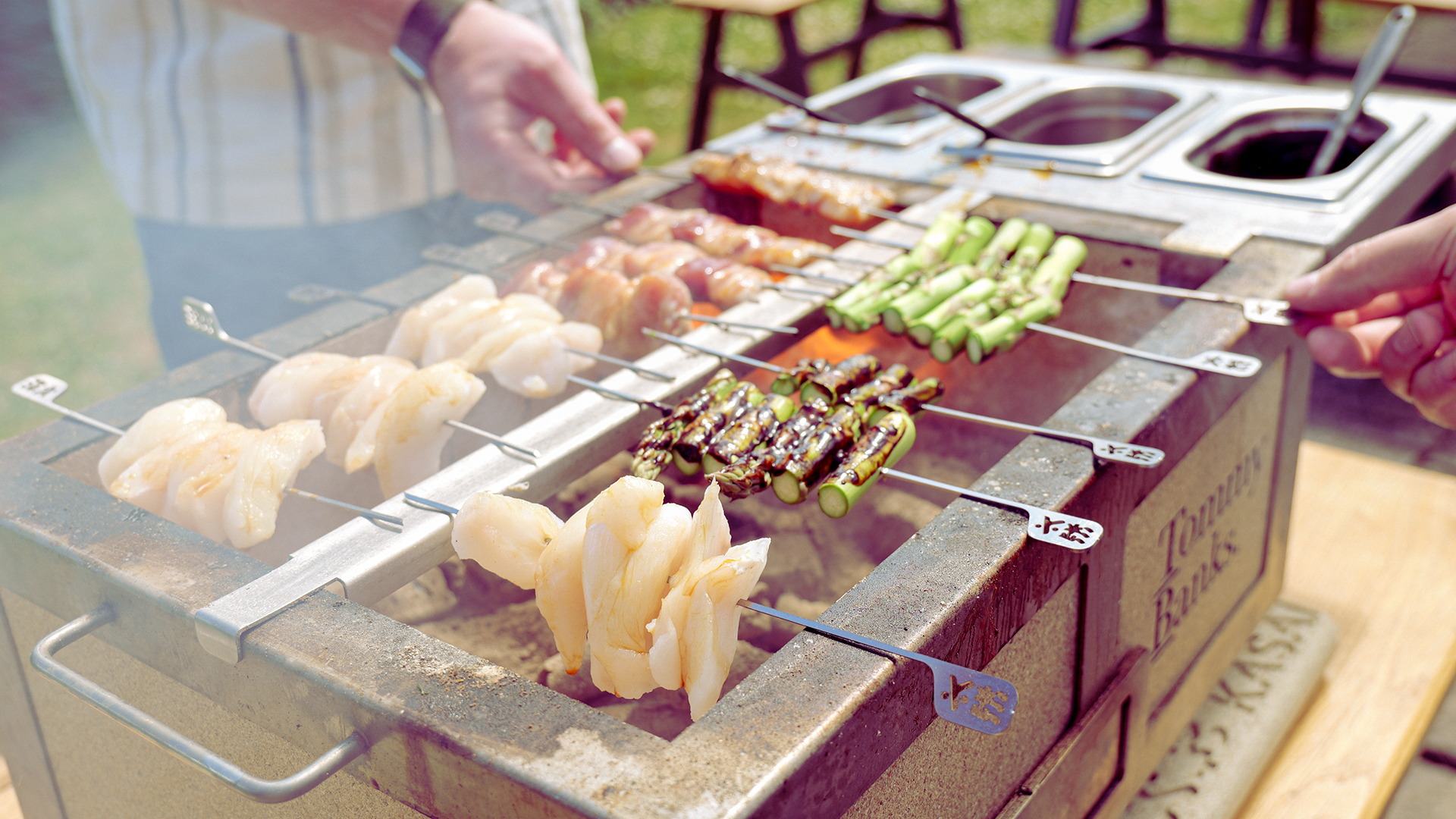 KASHISENTO CARBONS 3005 4個セット On the Coals Yakitori Skewers I Kasai Grills