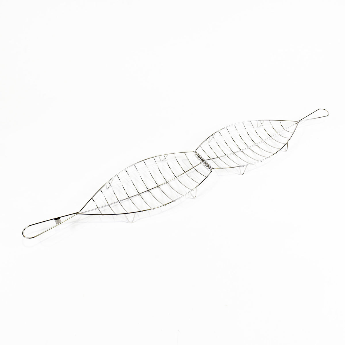 Kasai Stainless Steel Fish Grilling Basket - Large - 45 x 20cm