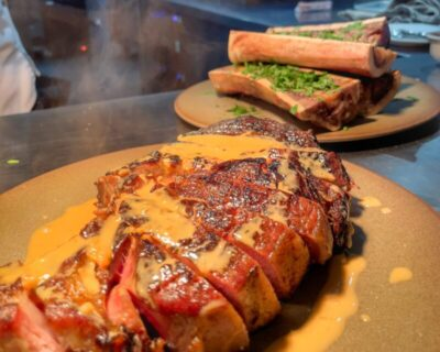On The Coals Tomahawk, Bone Marrow and Peppercorn Sauce | Kasai Grills