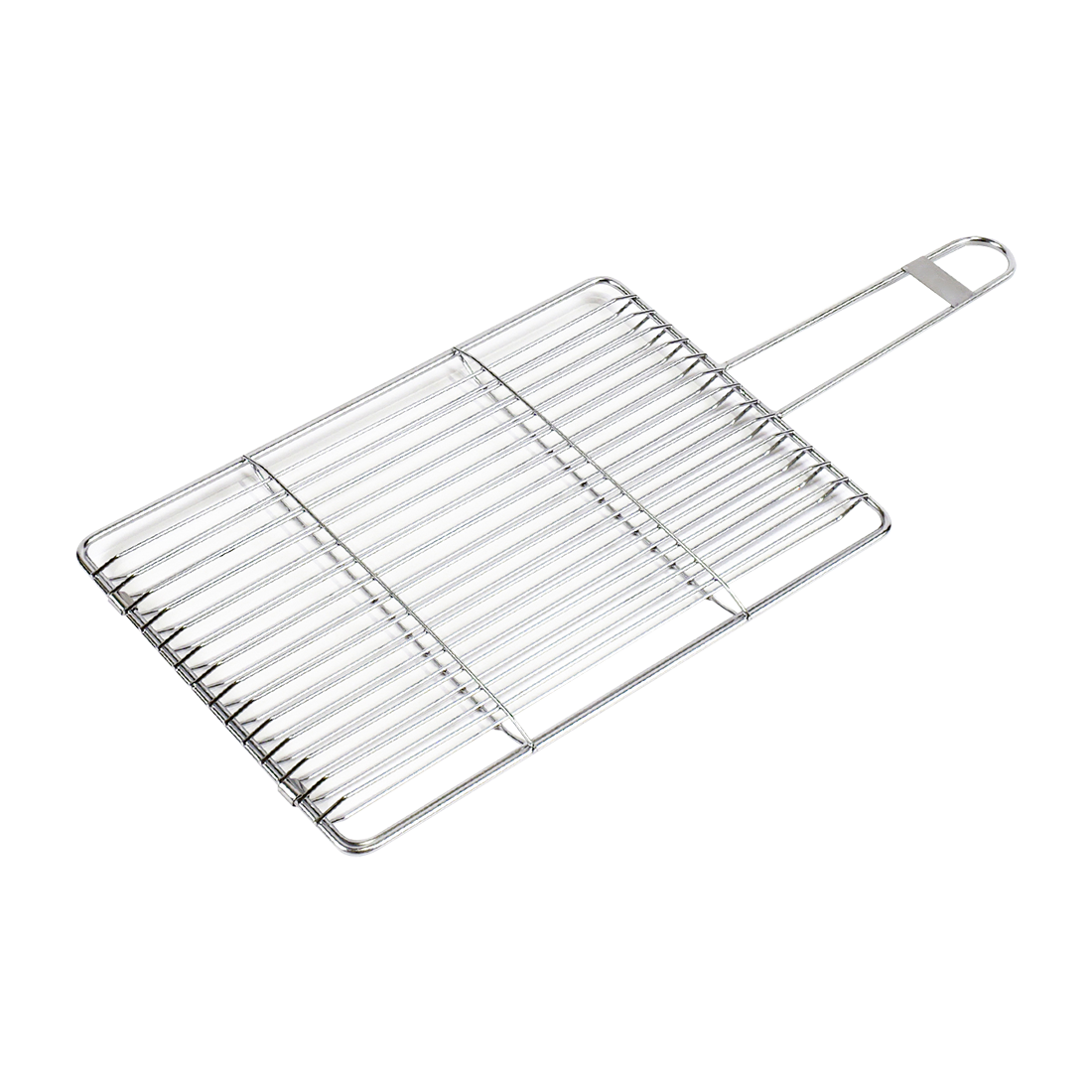Kasai Stainless Steel Sardine & Octopus Grilling Basket - 30 x 20 x 2cm - 45cm Overall Length