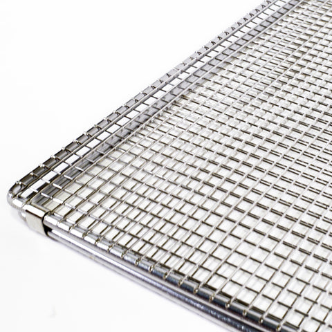 Kasai Stainless Steel Squid Grilling Basket - 30 x 20 x 1cm - 45cm Overall Length