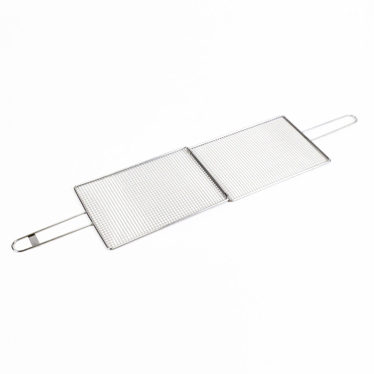 Kasai Stainless Steel Squid Grilling Basket - 30 x 20 x 1cm - 45cm Overall Length