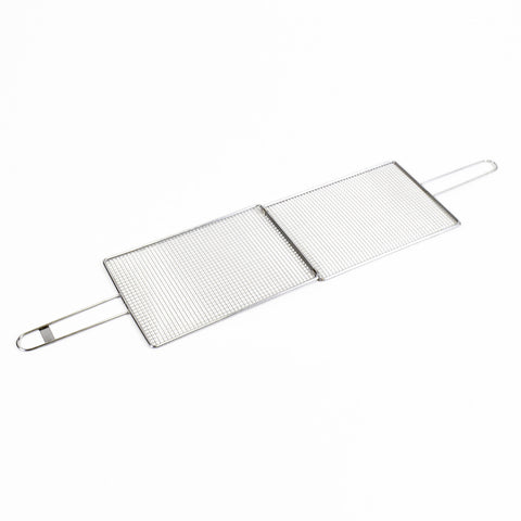 Kasai Stainless Steel Squid Grilling Basket - 30 x 20 x 1cm - 45cm Overall Length
