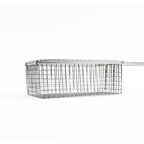 Kasai Stainless Steel Clam & Vegetable Grilling Basket - 24 x 13 x 8cm - 49cm Overall Length