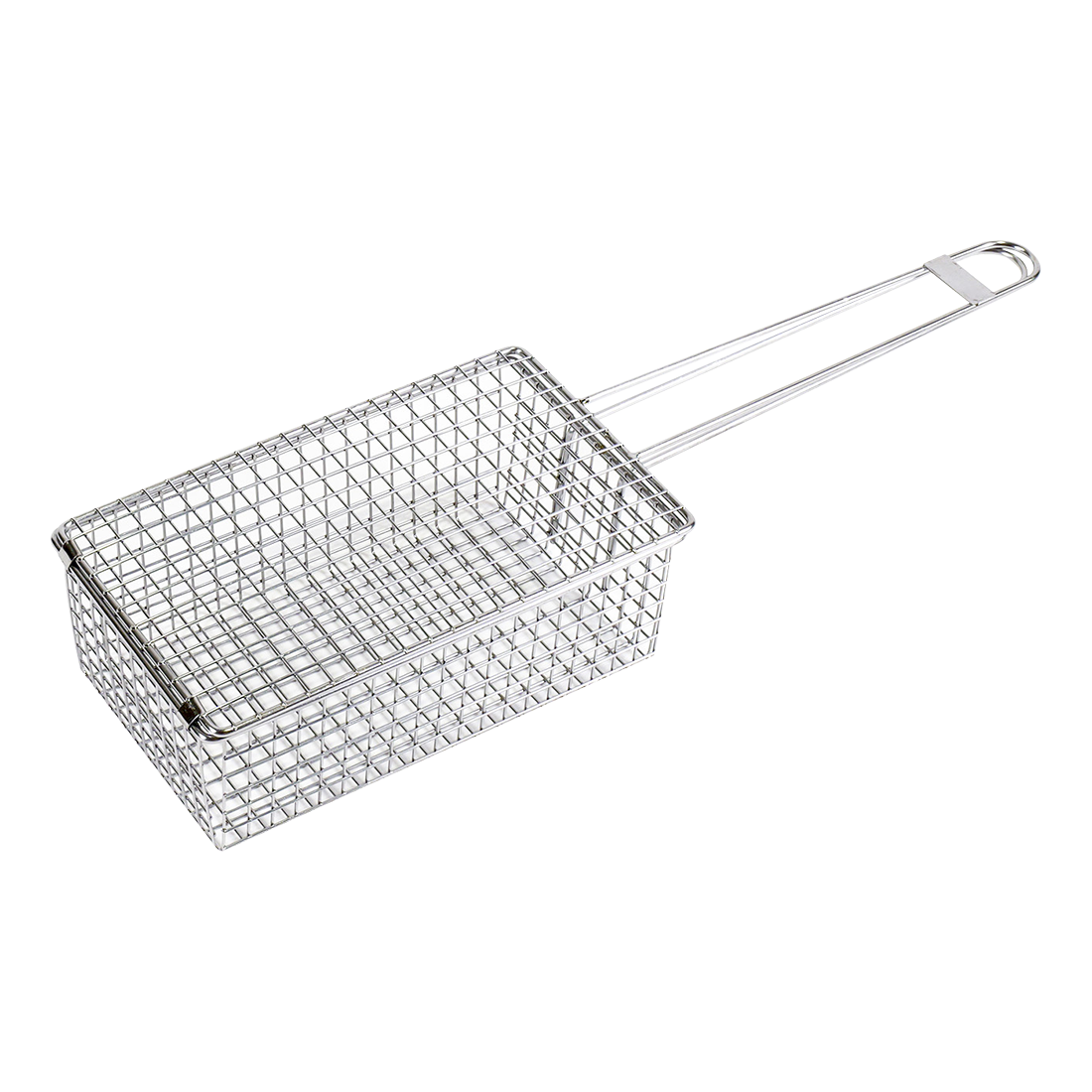 Kasai Stainless Steel Clam & Vegetable Grilling Basket - 24 x 13 x 8cm - 49cm Overall Length