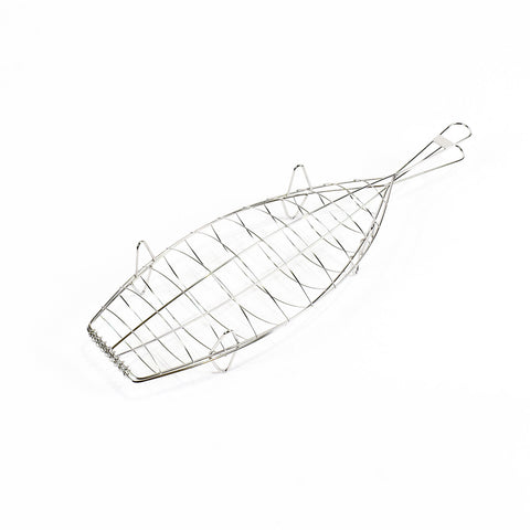 Kasai Stainless Steel Fish Grilling Basket  42 x 16cm