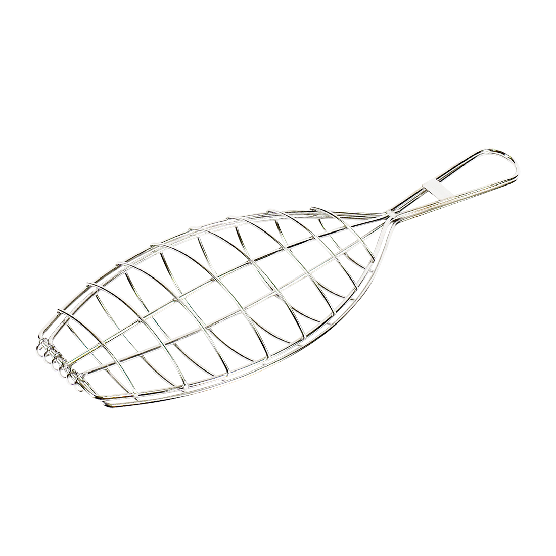 Kasai Stainless Steel Fish Grilling Basket - Medium 31 x 13cm