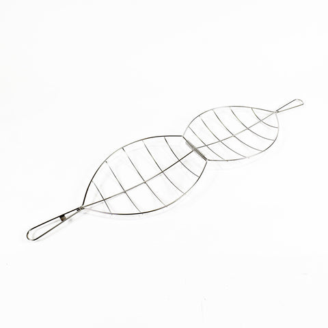 Kasai Stainless Steel Turbot Grilling Basket - Large 31 x 21cm