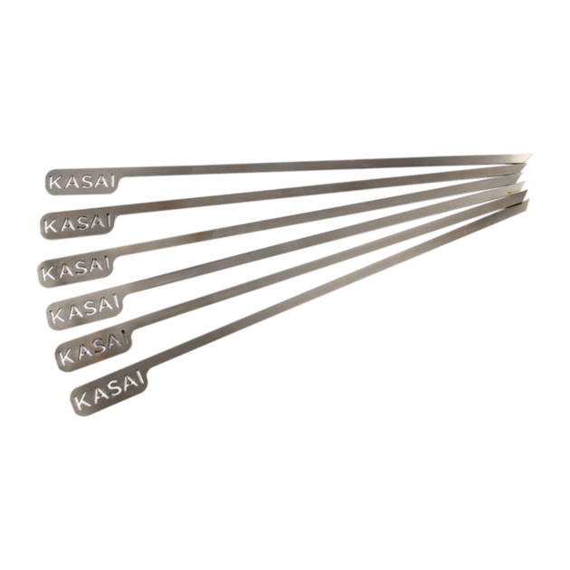 Kasai Konro Stainless Steel Skewers - Pack of 6