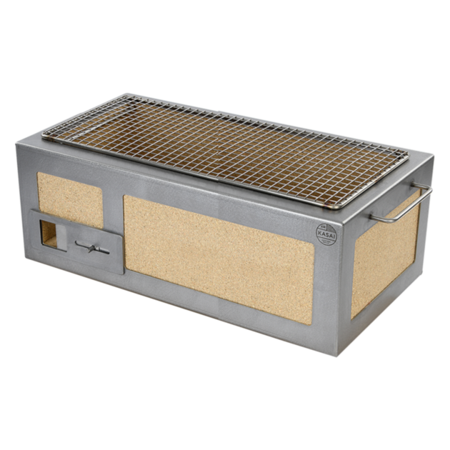 Medium Long Kasai Konro Grill with Stainless Steel Frame
